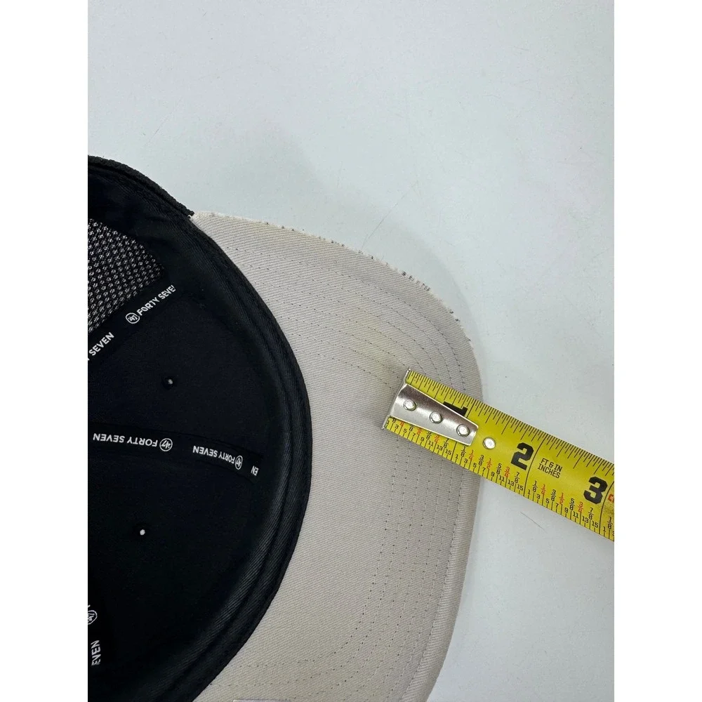 47 Brand Orlando Magic Snapback Hat Mens‎ Black White Space Dye Mesh Trucker Cap
